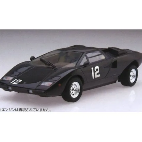 Fujimi Countach LP400 Hama Black Panther of Hama Sasuga Race Ver. #12 Model Kit