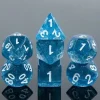 Galactic Dice Acrylic HD Dice Sets - Dodger Blue Set of 7 Dice