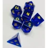 Galactic Dice Premium Dice Sets - ST-5 Dice (Ver 2) Set of 7 Stone Dice with Tin