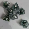 Galactic Dice Premium Dice Sets - Clear Hazel Moving Eyes Sharp Resin Set of 7 Dice