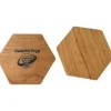Galactic Toys Hexagonal Wooden Dice Tray - Cherry Wood