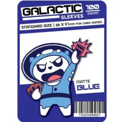 Galactic Toys Sleeves Matte Blue Standard Size Card Sleeves 100ct