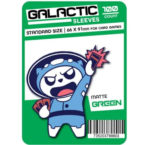 Galactic Toys Sleeves Matte Green Standard Size Card Sleeves 100ct