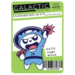 Galactic Toys Sleeves Matte Light Green Standard Size Card Sleeves 100ct