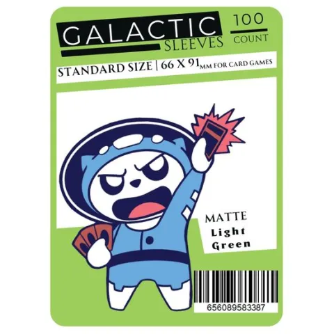 Galactic Toys Sleeves Matte Light Green Standard Size Card Sleeves 100ct