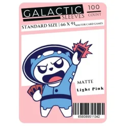 Galactic Toys Sleeves Matte Light Pink Standard Size Card Sleeves 100ct
