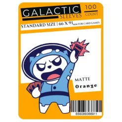 Galactic Toys Sleeves Matte Orange Standard Size Card Sleeves 100ct