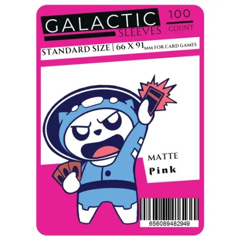 Galactic Toys Sleeves Matte Pink Standard Size Card Sleeves 100ct