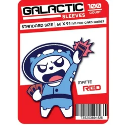 Galactic Toys Sleeves Matte Red Standard Size Card Sleeves 100ct
