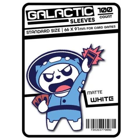 Galactic Toys Sleeves Matte White Standard Size Card Sleeves 100ct