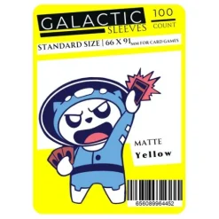 Galactic Toys Sleeves Matte Yellow Standard Size Card Sleeves 100ct