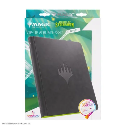 Gamegenic MTG Secrets of Strixhaven Zip-Up Album 18-Pocket Binder - Black/Green