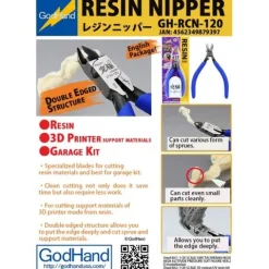 GodHand RCN-120 3D Printer Resin & GK Model Kit Hobby Nipper