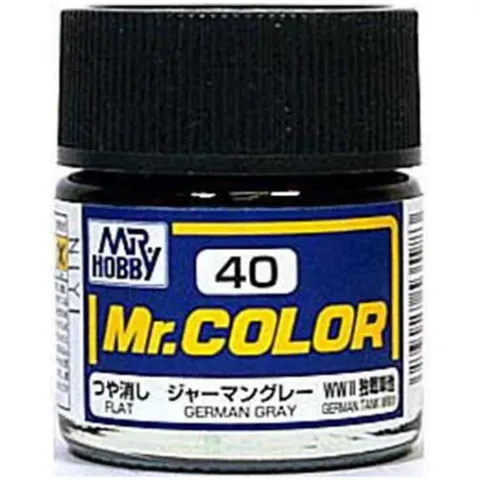 GSI Creos MR. Hobby MR. Color C40 Flat German Gray 10ML Lacquer Paint