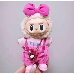 Labubu Hello Kitty Super Fan Outfit (Pink) - Clothing for Labubu