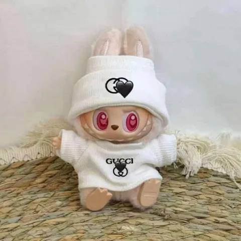 Labubu Lookin' Good Designer Clothing Outfit (White) - Clothing for Labubu