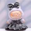 Labubu Outfit Black and White Dress and Bow - Clothing for Labubu