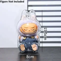 Labubu Plastic Clear Protective Case Cover Protector - Sitting Ver.