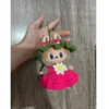 Labubu Watermelon Flower Sun Dress Outfit (Pink/Green) - Clothing for Labubu