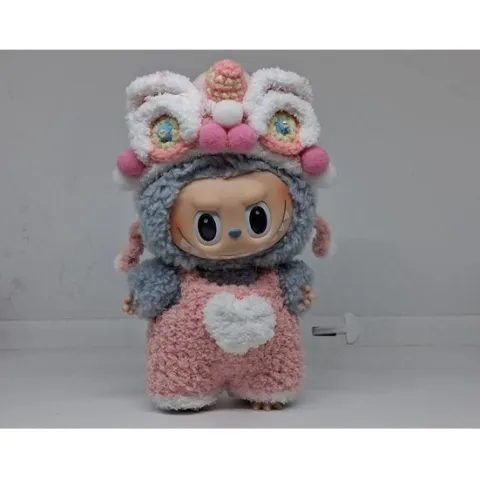 Labubu What The Flip Is That Pink Monster Outfit (Pink) - Clothing for Labubu