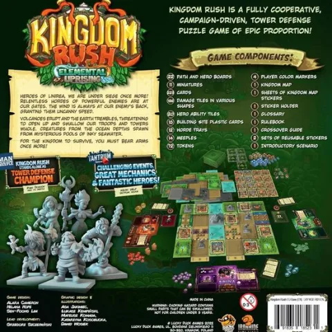 Lucky Duck Games: Kingdom Rush: Elemental Uprising Board Game
