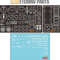 Madworks AW9 S23 Photo-Etching Detail Parts for HGUC MS-06S ZAKU II