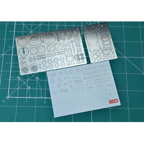 Madworks AW9 S23 Photo-Etching Detail Parts for HGUC MS-06S ZAKU II