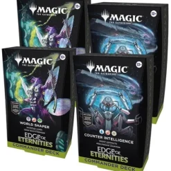 Magic The Gathering Edge of Eternities Commander Deck Bundle 2 of Each Deck (2 World Shaper + 2 Counter Intelligence)