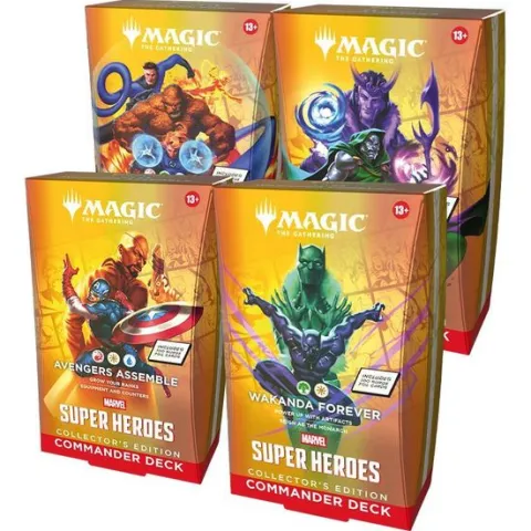 Magic The Gathering Marvel Super Heroes Collector Commander Deck Bundle
