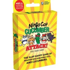Moonsprocket Games Ninja Cat Cucumber Attack! Card Game