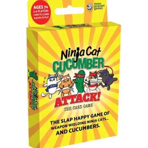 Moonsprocket Games Ninja Cat Cucumber Attack! Card Game