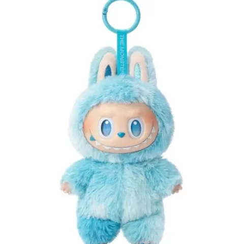 POP MART Labubu V3 Big Into Energy The Monsters Hope (Blue) Plush AUTHENTIC