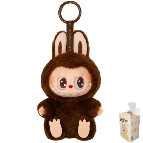 POP MART Labubu V2 Have A Seat The Monsters DUODUO SECRET Plush Keychain AUTHENTIC