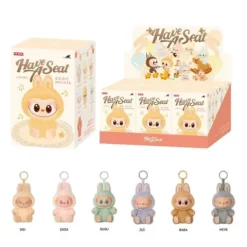 POP MART Labubu V2 Have A Seat The Monsters DADA Plush Keychain AUTHENTIC