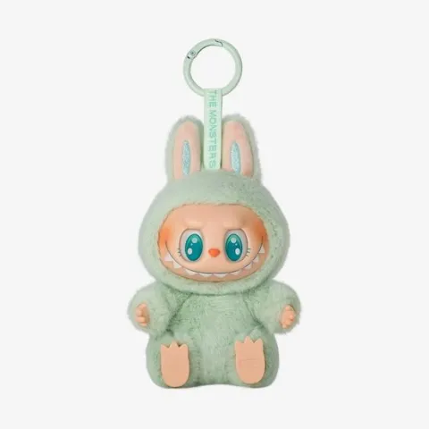 POP MART Labubu V2 Have A Seat The Monsters QUQU Plush Keychain AUTHENTIC