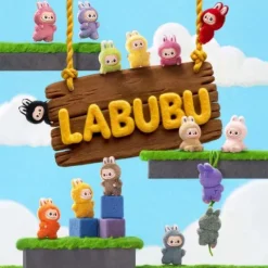 POP MART Labubu V4 The Monsters Pin For Love Series Plush Pendant Blind Box (N-Z)