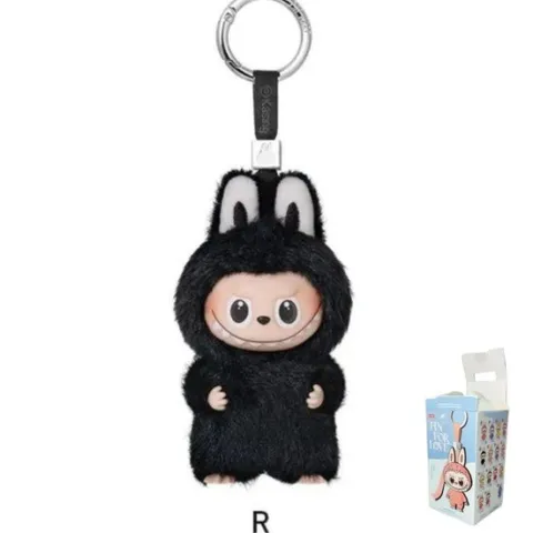 POP MART Labubu V4 The Monsters Pin For Love Alphabet Plush Pendant - Letter R