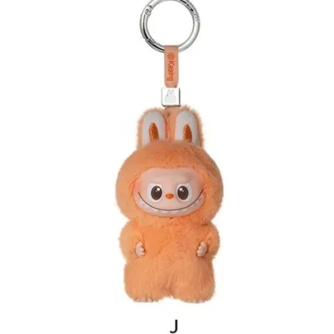 POP MART Labubu V4 The Monsters Pin For Love Alphabet Plush Pendant - Letter J