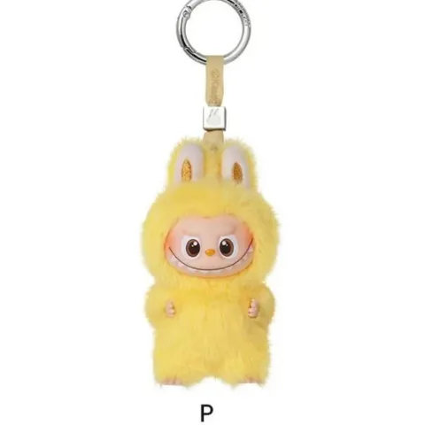 POP MART Labubu V4 The Monsters Pin For Love Alphabet Plush Pendant - Letter P