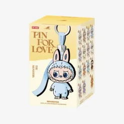 POP MART Labubu V4 The Monsters Pin For Love Alphabet Plush Pendant - Letter D