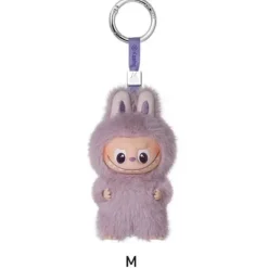 POP MART Labubu V4 The Monsters Pin For Love Alphabet Plush Pendant - Letter M