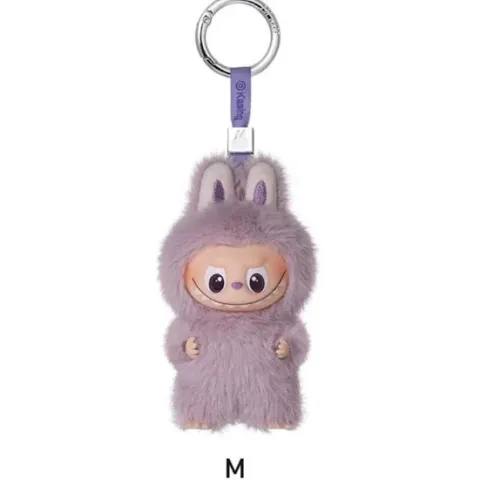 POP MART Labubu V4 The Monsters Pin For Love Alphabet Plush Pendant - Letter M