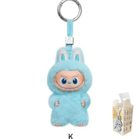 POP MART Labubu V4 The Monsters Pin For Love Alphabet Plush Pendant - Letter K