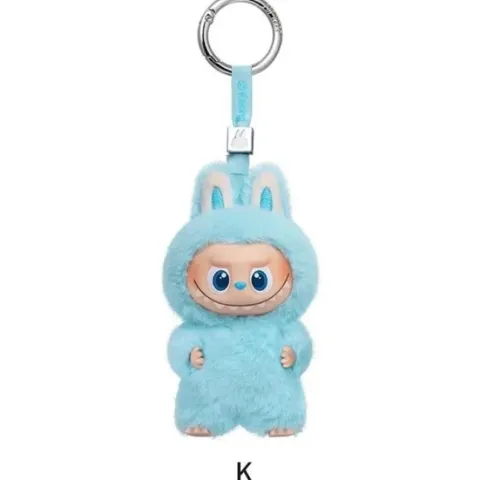POP MART Labubu V4 The Monsters Pin For Love Alphabet Plush Pendant - Letter K