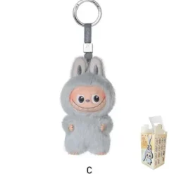 POP MART Labubu V4 The Monsters Pin For Love Alphabet Plush Pendant - Letter C