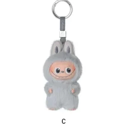 POP MART Labubu V4 The Monsters Pin For Love Alphabet Plush Pendant - Letter C