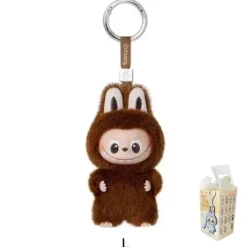 POP MART Labubu V4 The Monsters Pin For Love Alphabet Plush Pendant - Letter L
