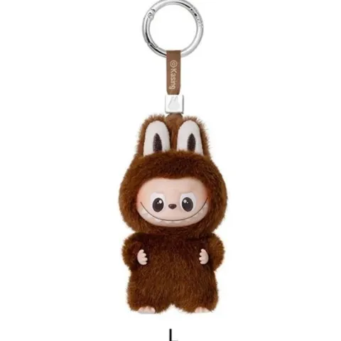 POP MART Labubu V4 The Monsters Pin For Love Alphabet Plush Pendant - Letter L