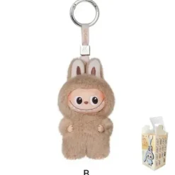 POP MART Labubu V4 The Monsters Pin For Love Alphabet Plush Pendant - Letter B