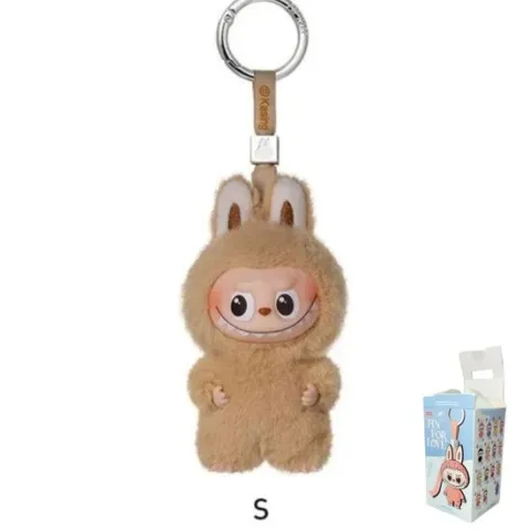 POP MART Labubu V4 The Monsters Pin For Love Alphabet Plush Pendant - Letter S